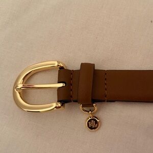 New without tags Lauren Ralph Lauren Charm Saffiano Women’s Leather Belt
